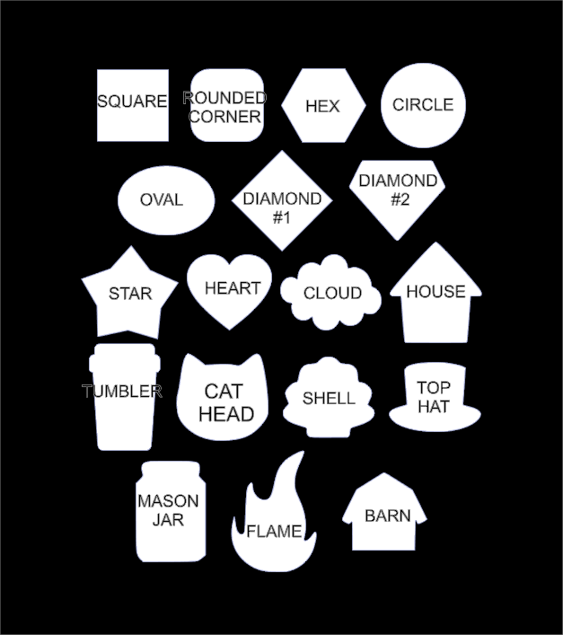 Logo Tags with 2 LINES OF TEXT