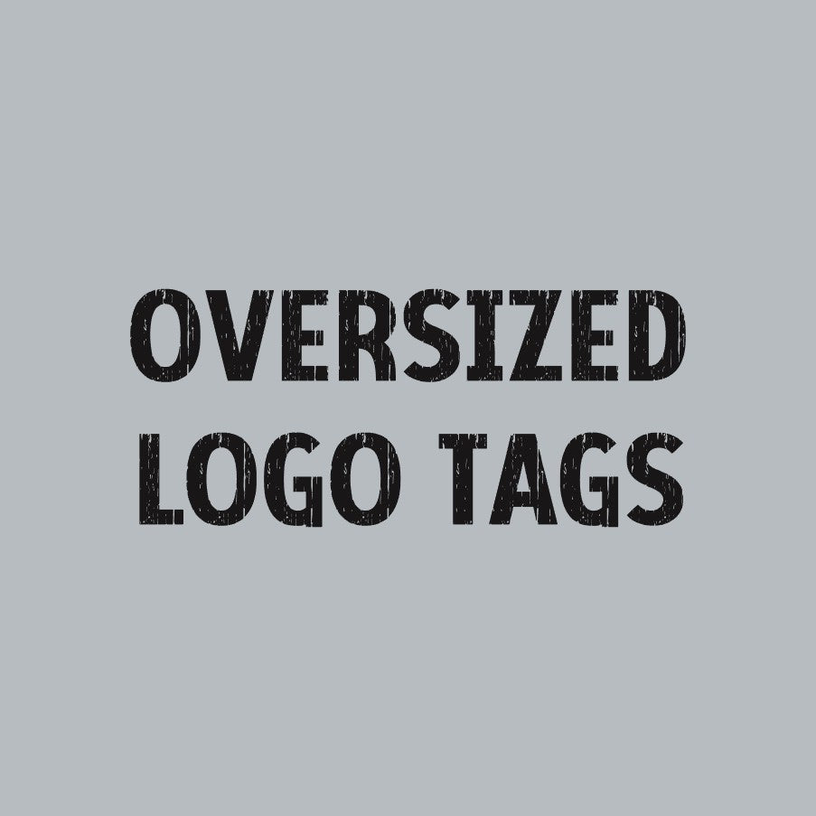 Oversized - Logo Tags- Please read description