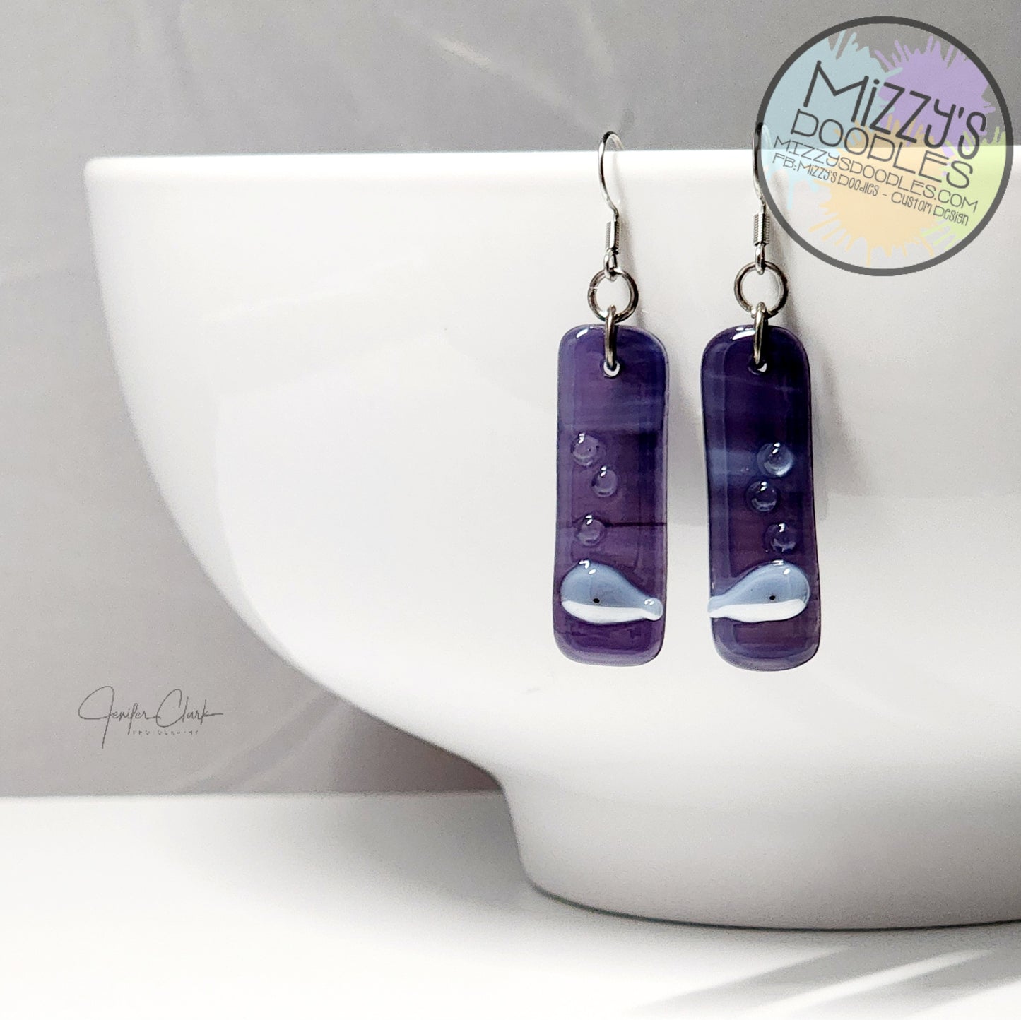 Fused Glass Earrings