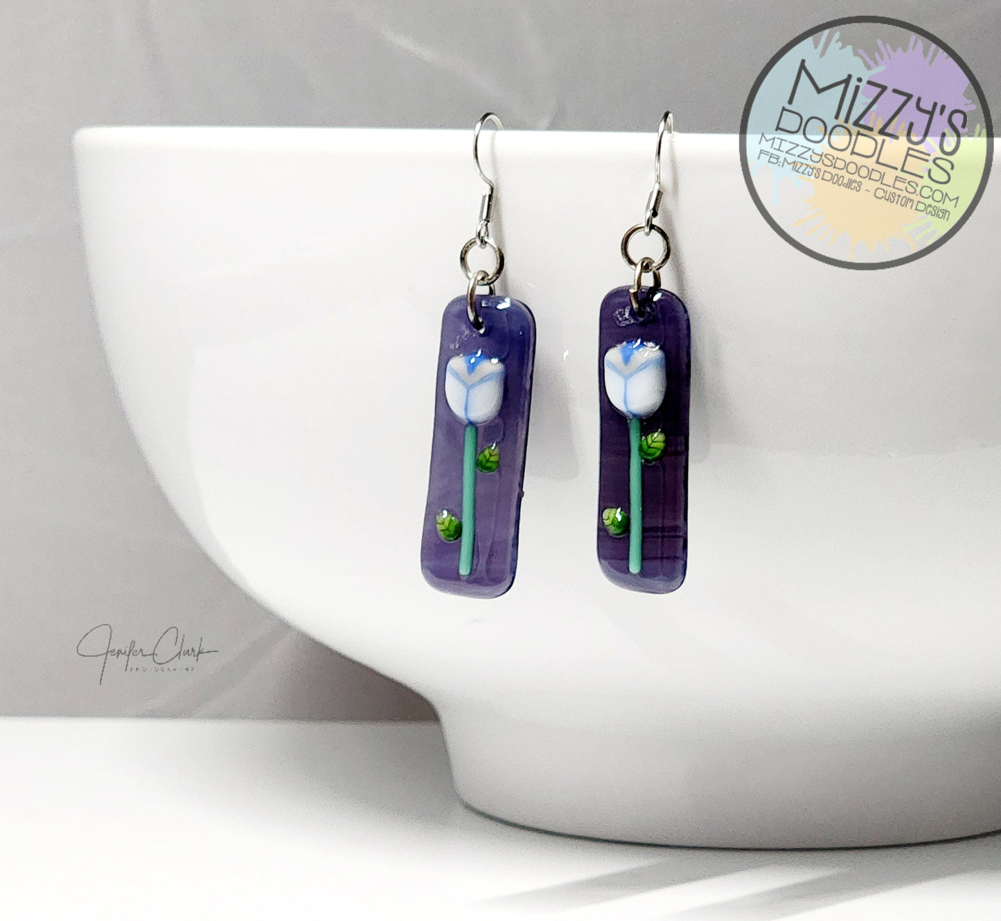 Fused Glass Earrings
