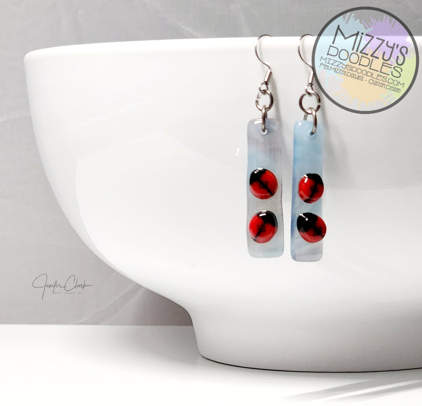 Fused Glass Earrings