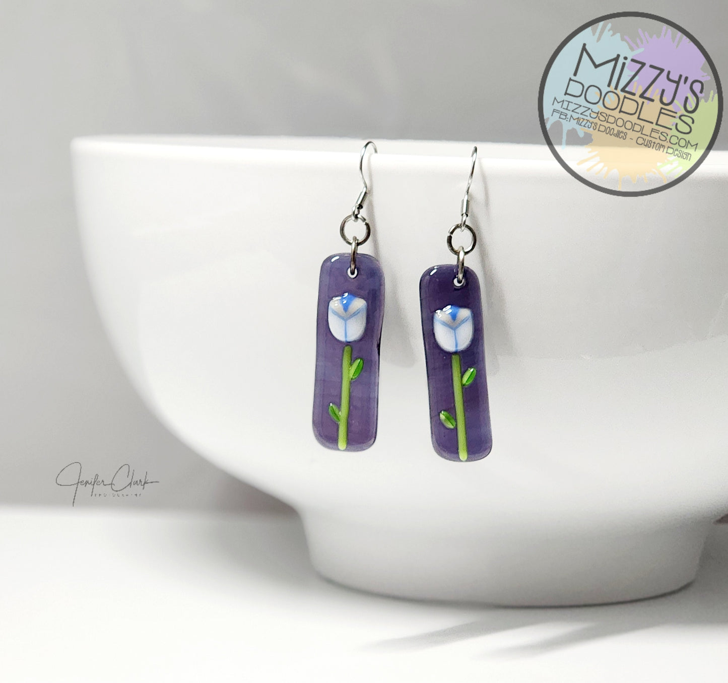 Fused Glass Earrings