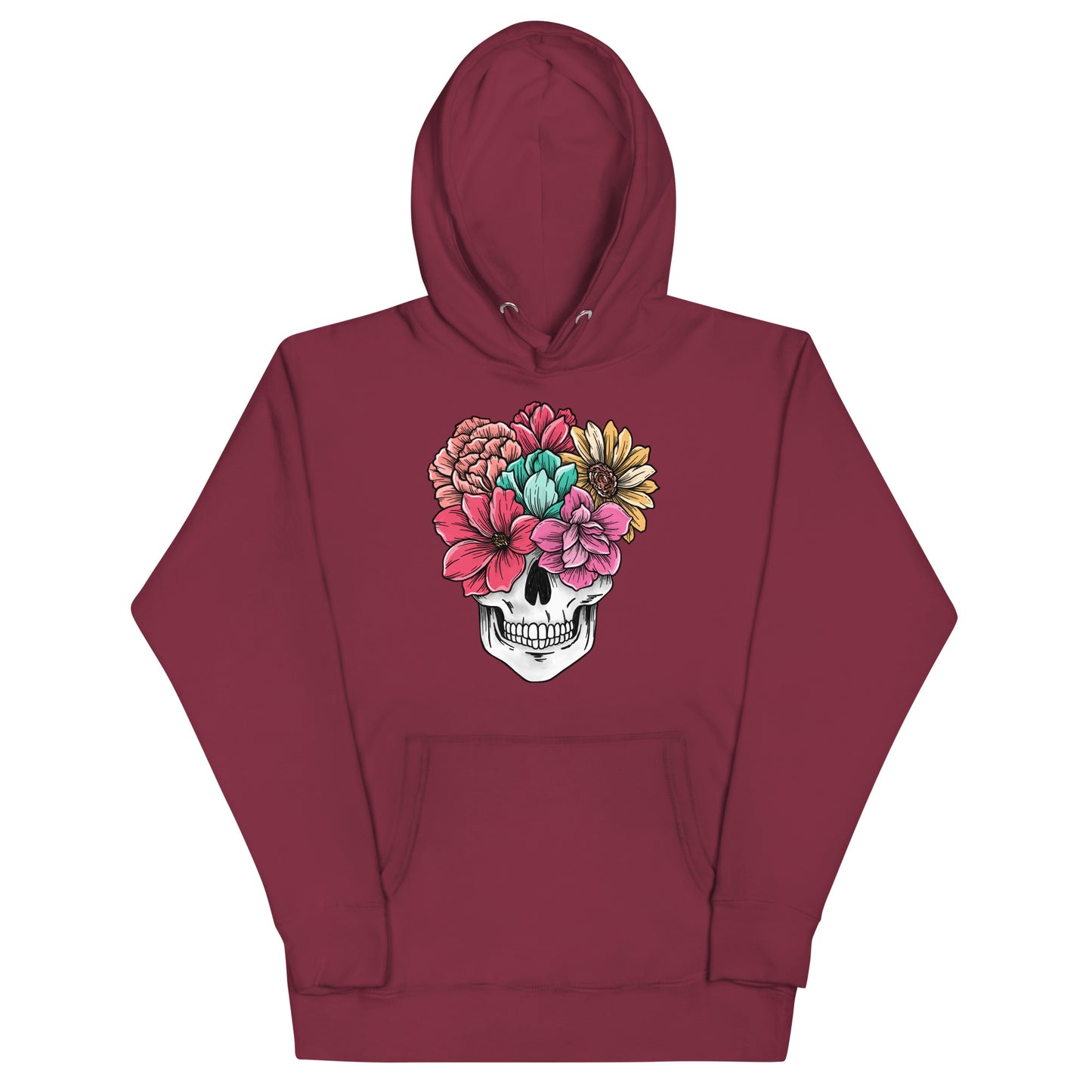 Flowering Skull - Unisex Hoodie