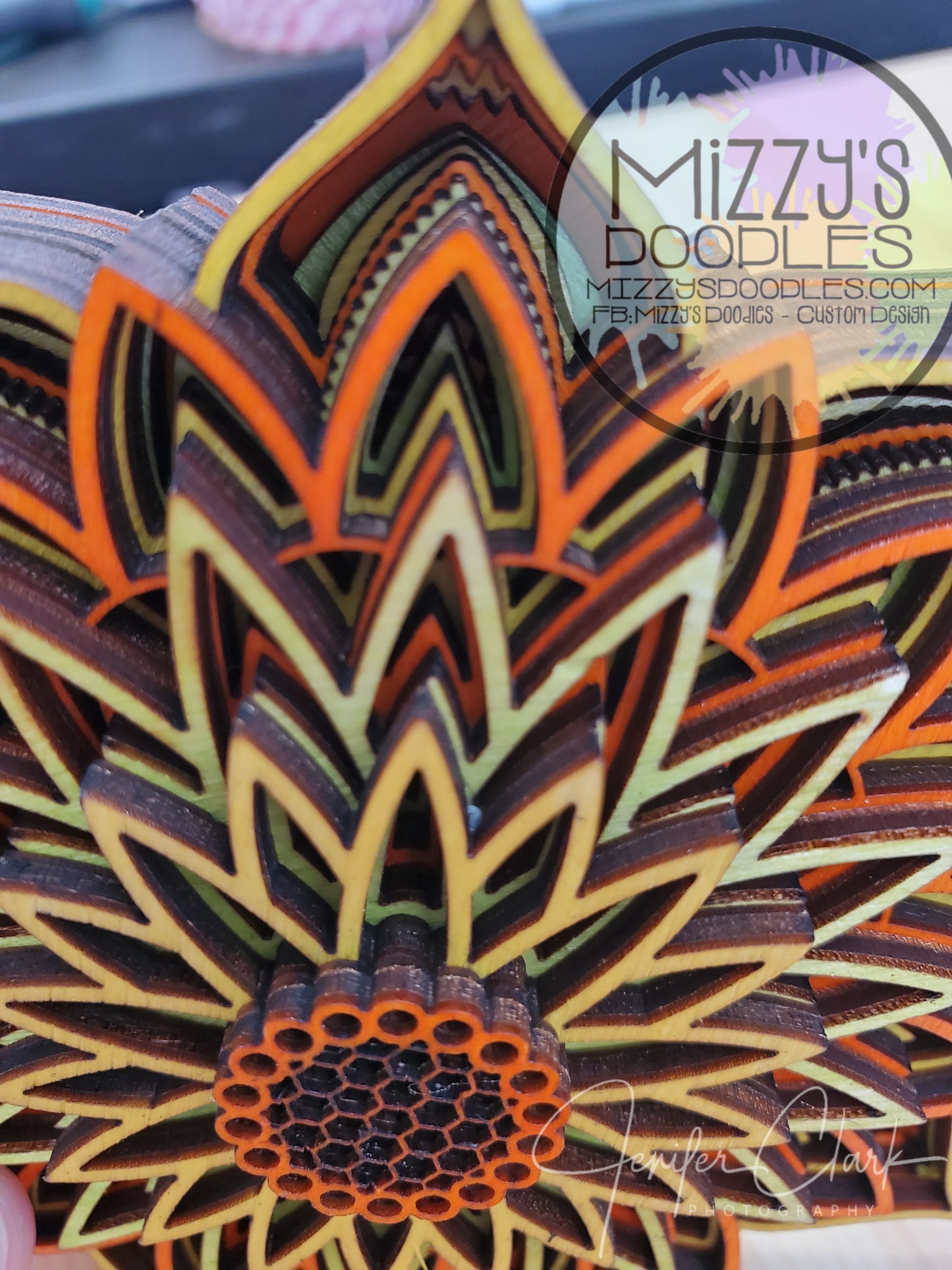 Sunflower Mandala Ornament