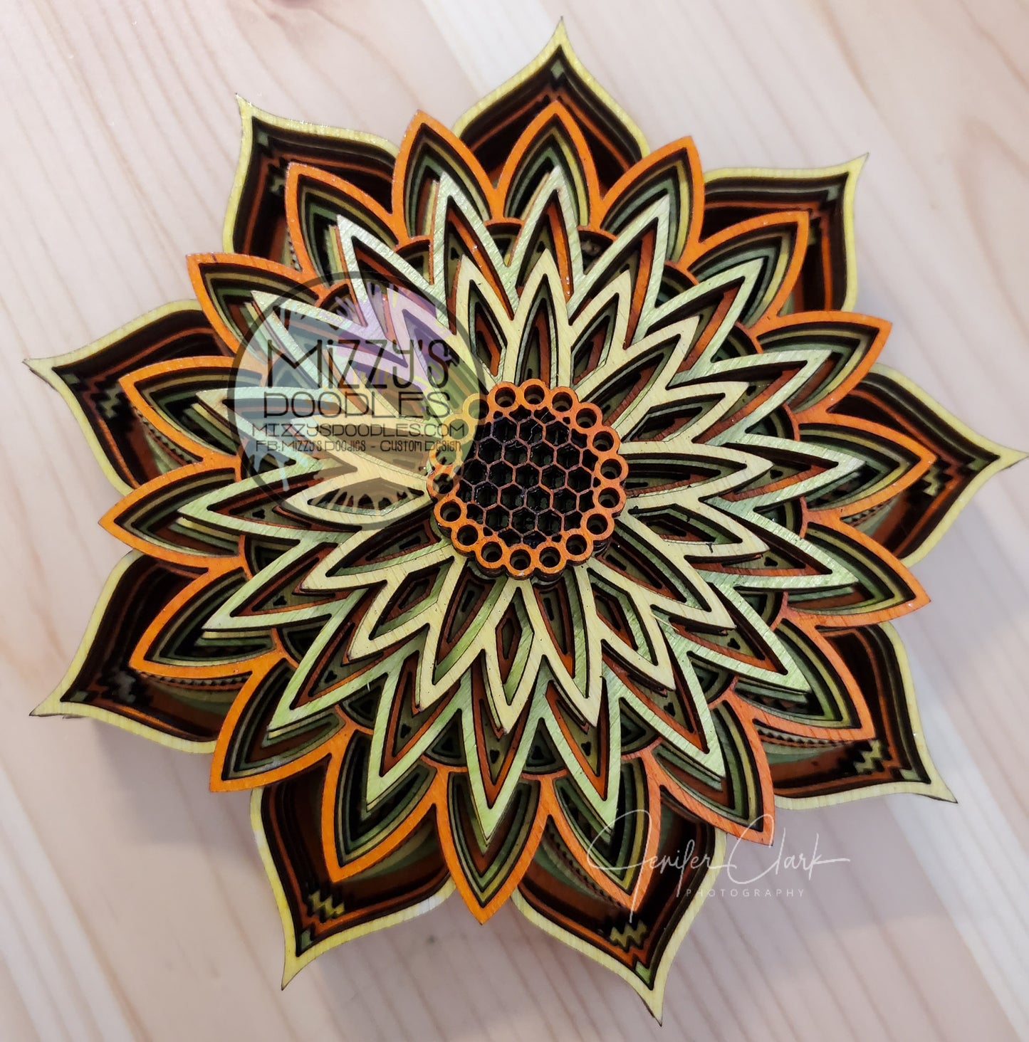 Sunflower Mandala Ornament