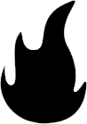 Flame Shape Logo Tags