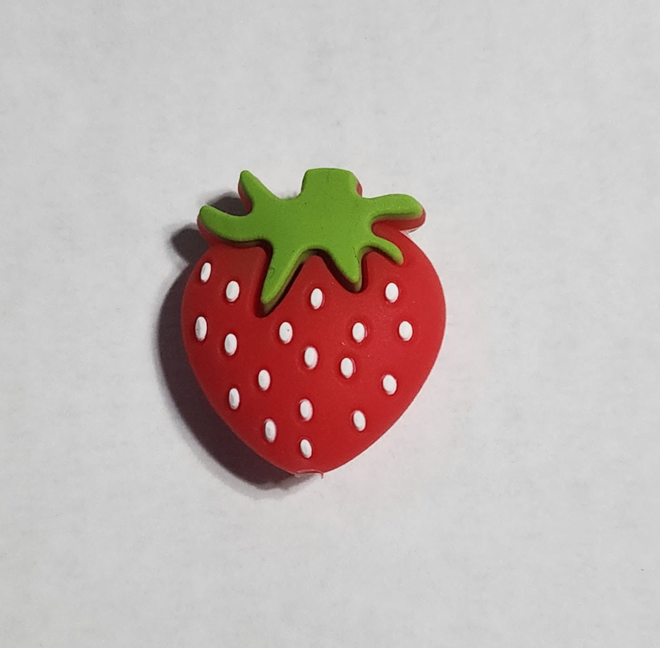 Strawberry Silicone Focal Bead