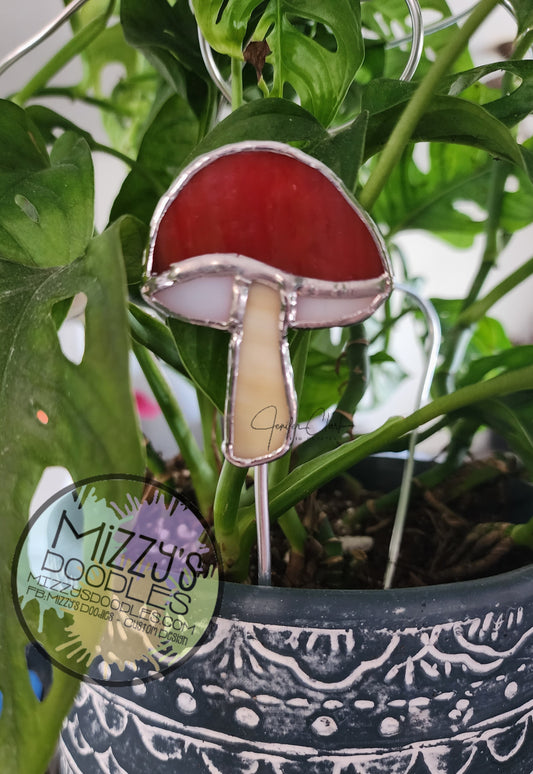 Mushroom Plant Stake
