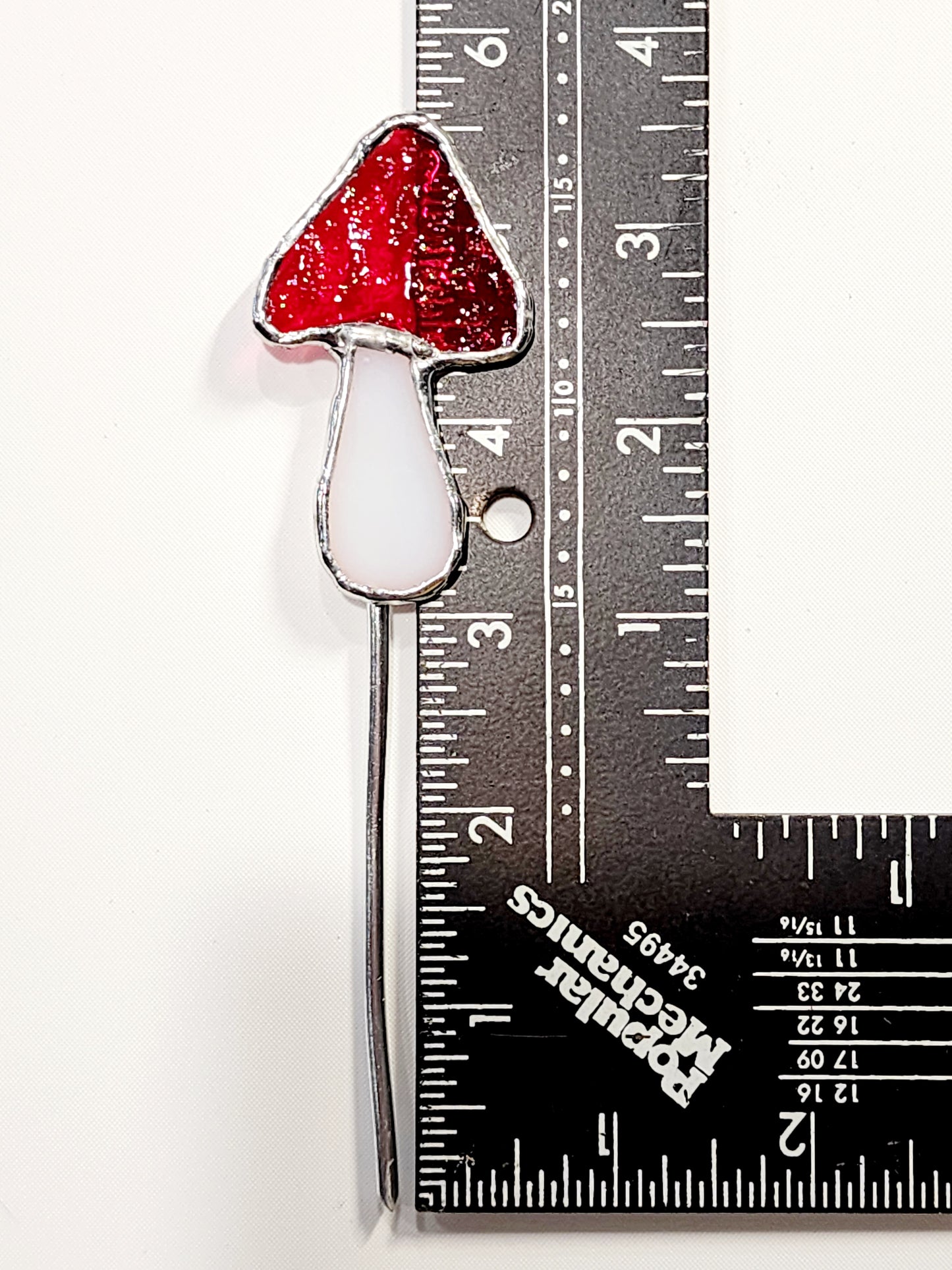 Little Mushroom Stained Glass Plant Stake