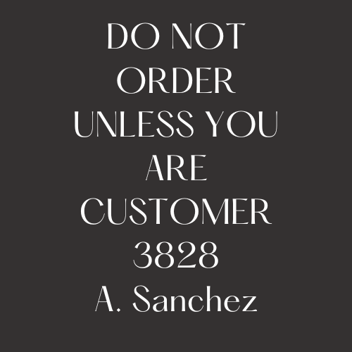 Custom 3828  A. Sanchez