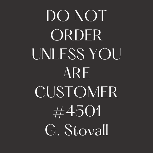 #4501  G. Stovall