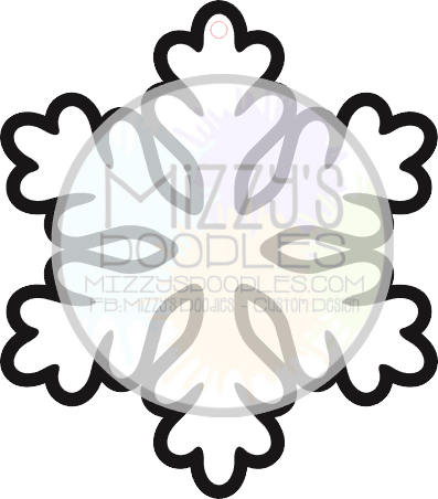 Acrylic Blank- Primere Pack Snowflake