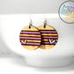Hand Painted Wood Earrings