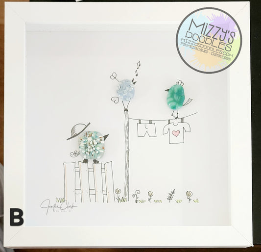 Framed Fused Glass Art
