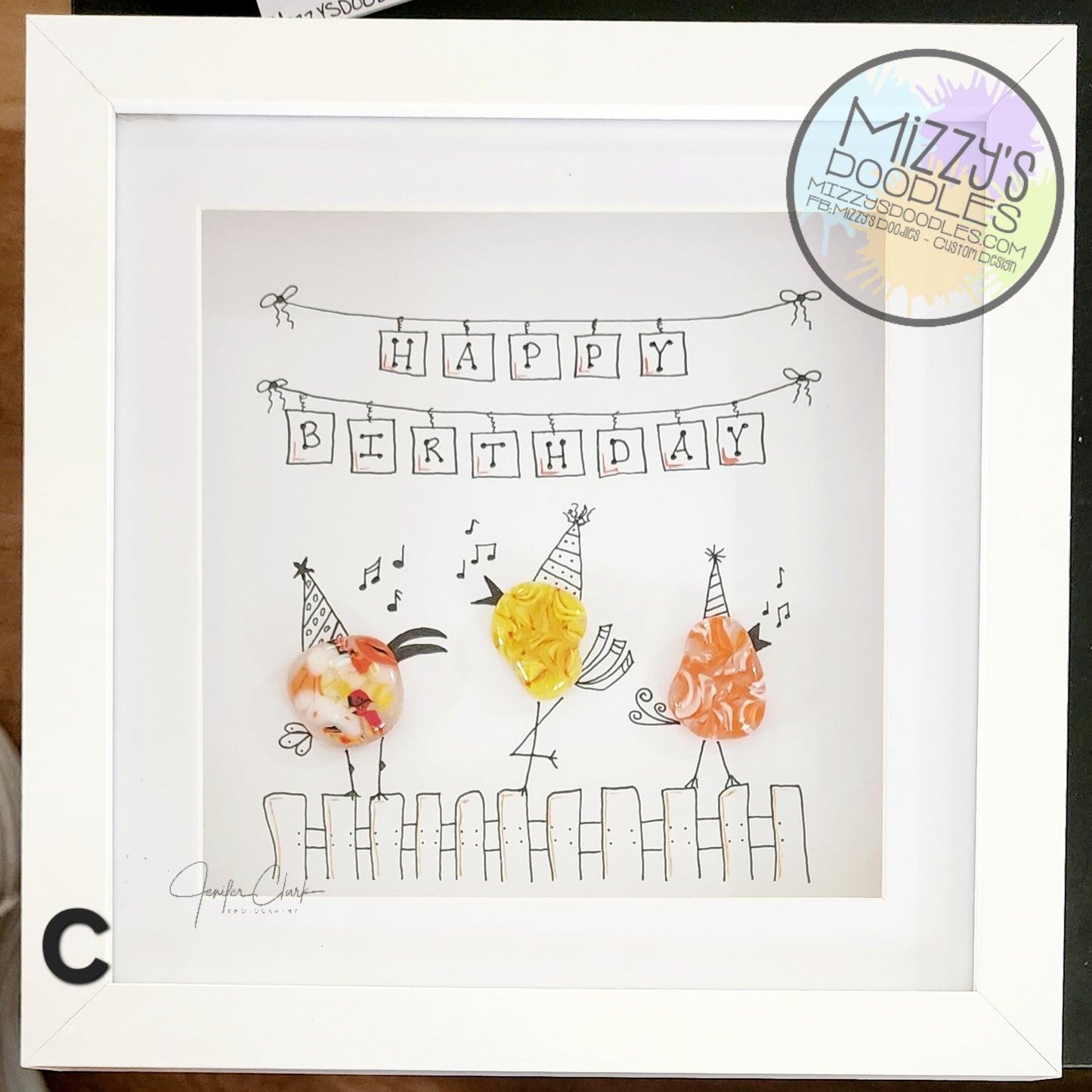 Framed Fused Glass Art