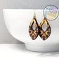Hand Painted Wood Earrings