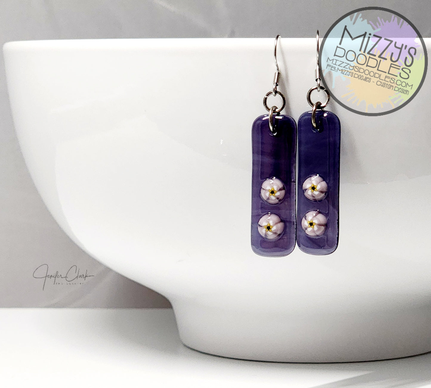 Fused Glass Earrings