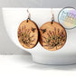 Hand Painted Wood Earrings