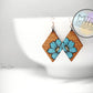 Hand Painted Wood Earrings