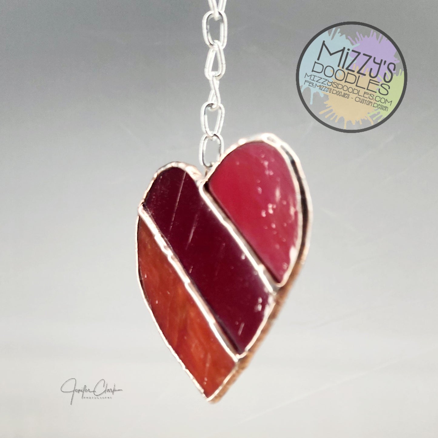 Stained Glass Red Heart