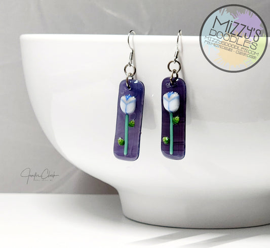 Fused Glass Earrings