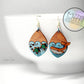 Hand Painted Wood Earrings