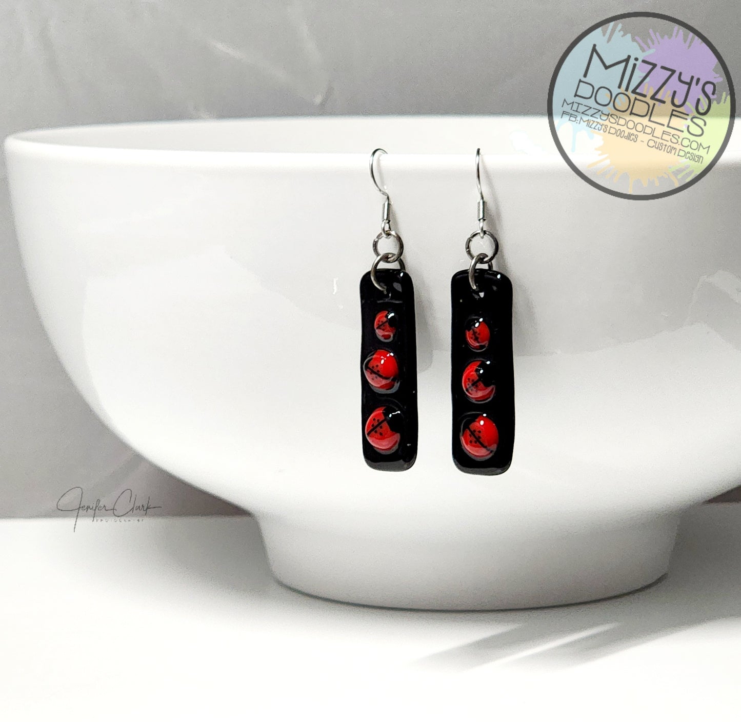 Fused Glass Earrings