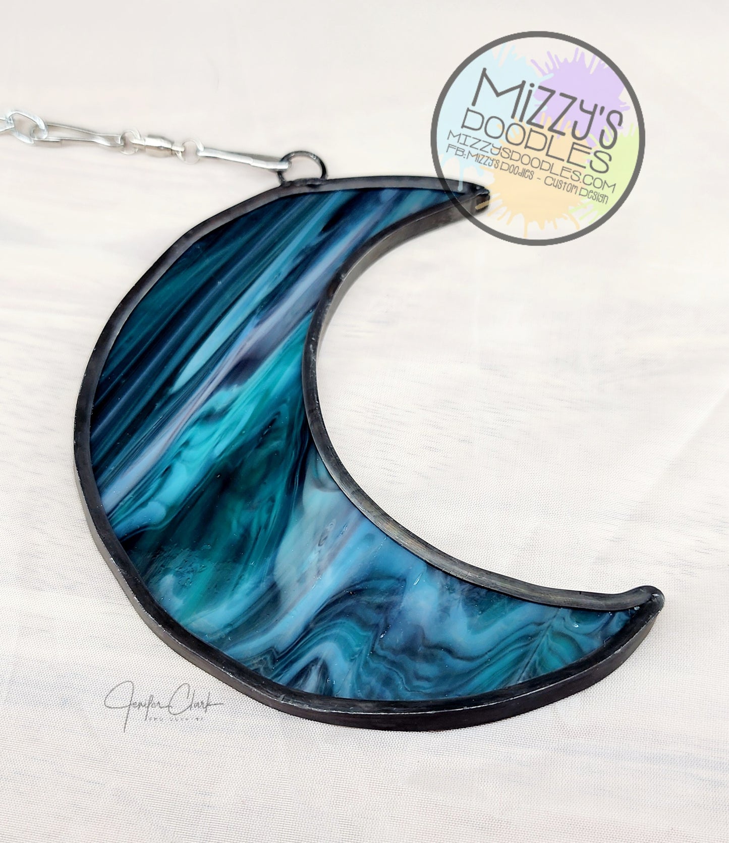 Stained Glass Cresent Moon