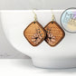 Hand Painted Wood Earrings