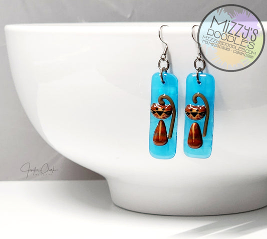 Fused Glass Earrings