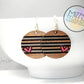 Hand Painted Wood Earrings