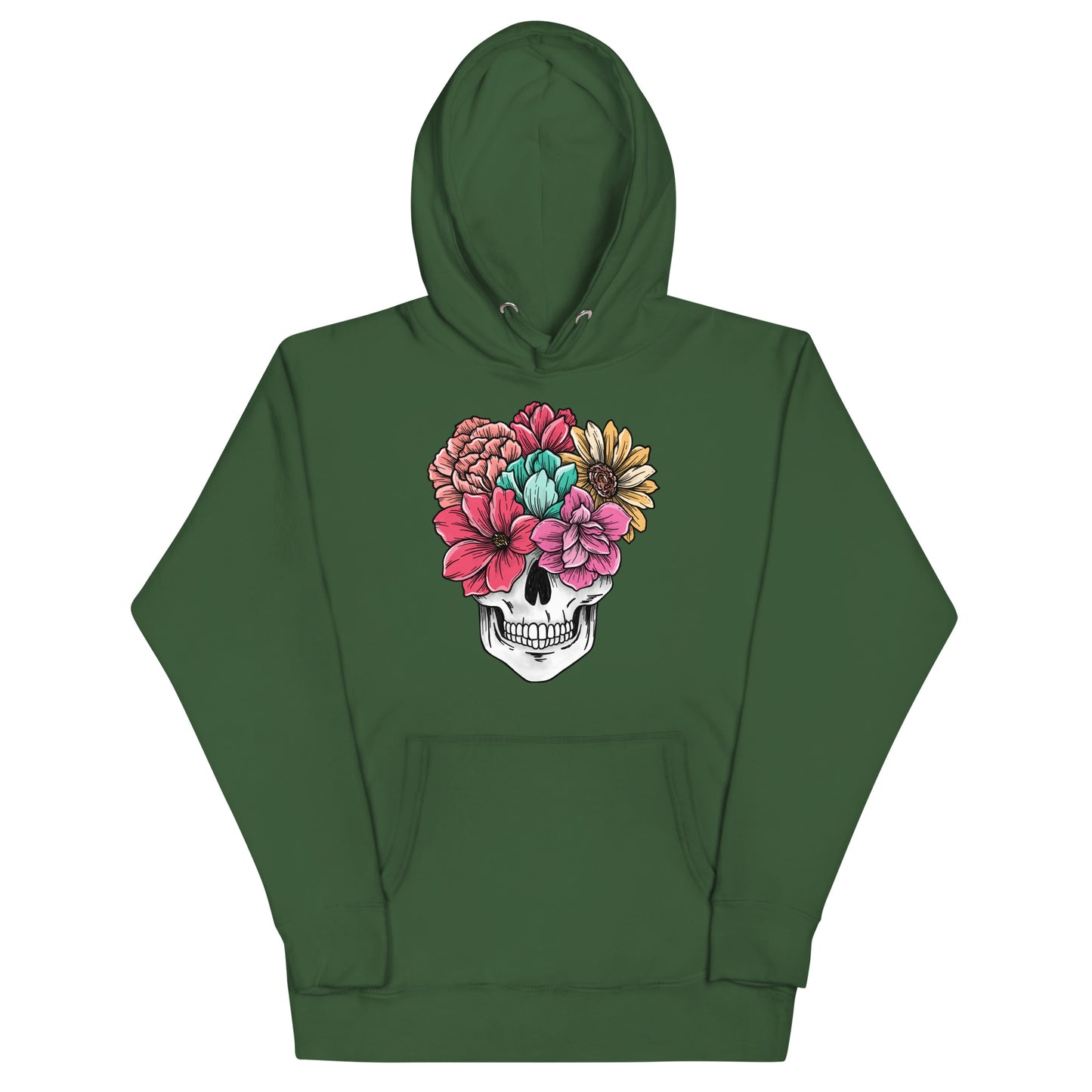Flowering Skull - Unisex Hoodie