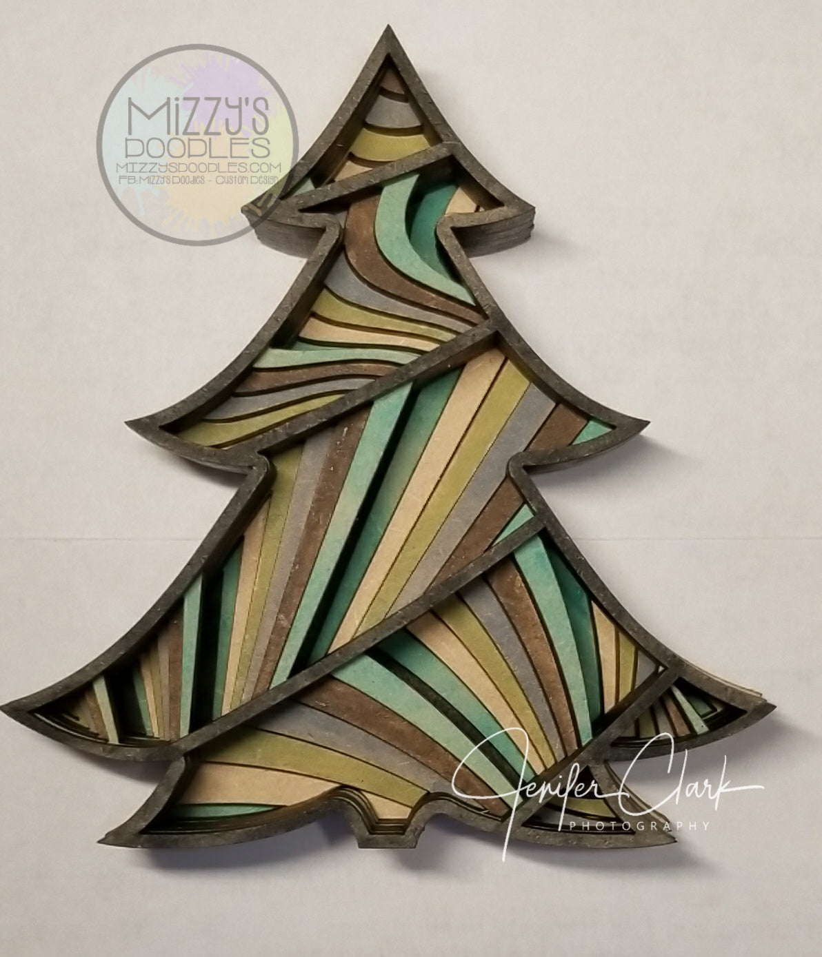 Layered Christmas Tree Ornament