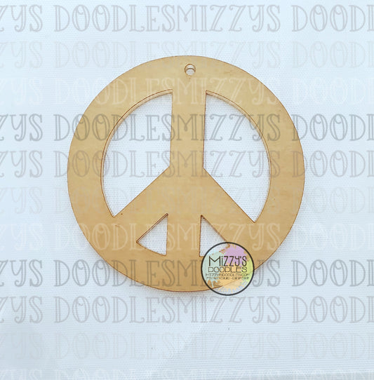 Acrylic Blank-Peace Sign #2