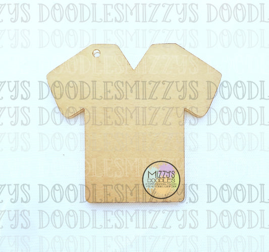 Acrylic Blank- Scrub Top