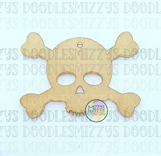 Acrylic Blank- Skull and Crossbones