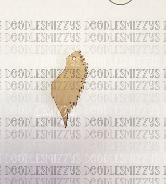 Acrylic Blank- Angel Wing
