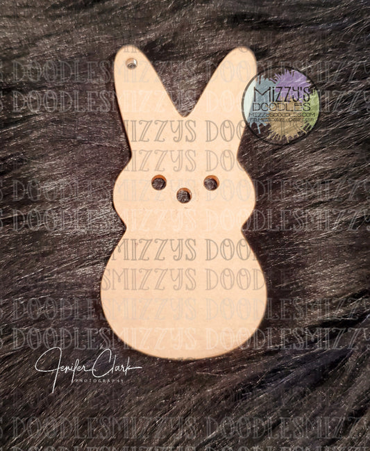 Acrylic Blank-  Marshmallow Bunny