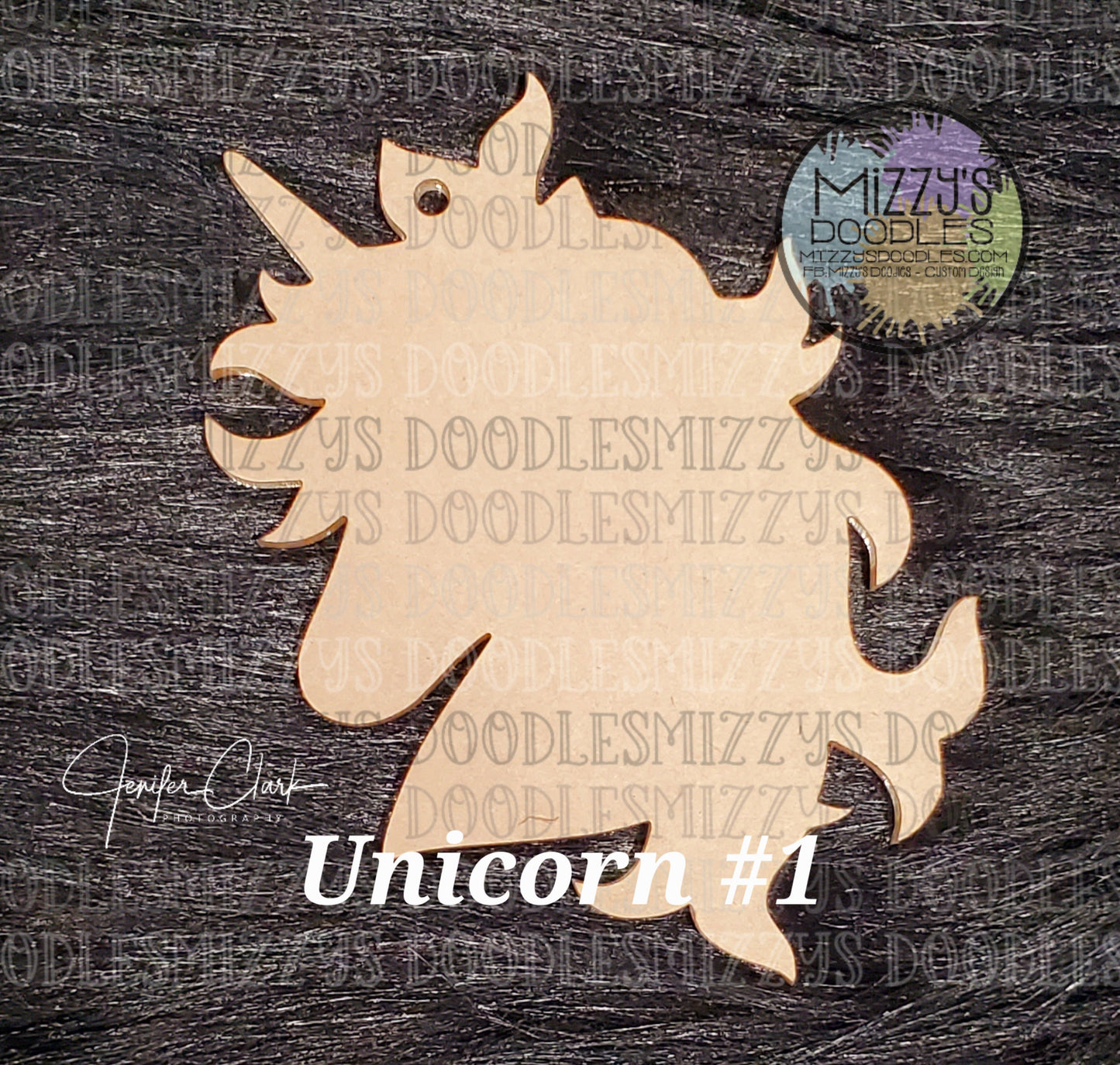 Acrylic Blank-  Unicorn Head #1
