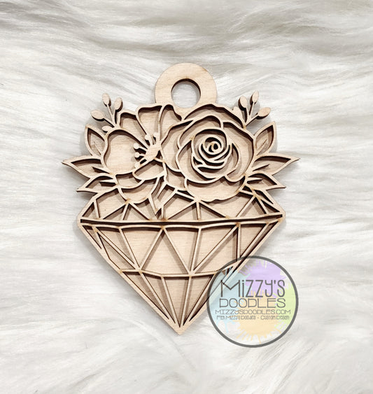 Diamnd with Floral