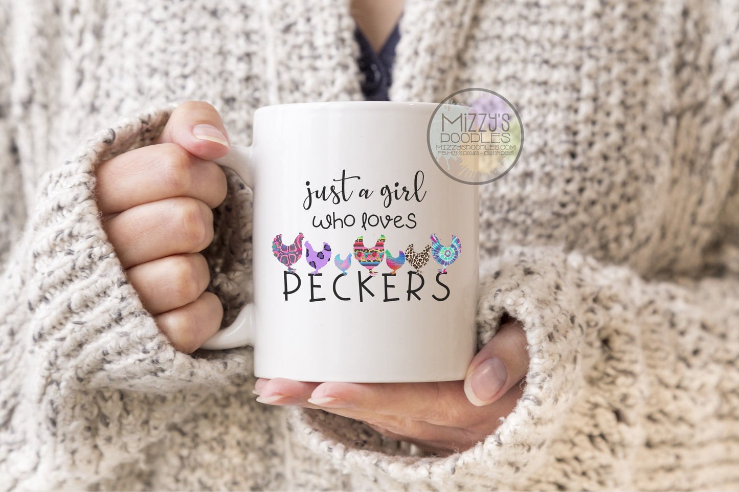Girl Who Likes Peckers 15oz Ceramic Mug