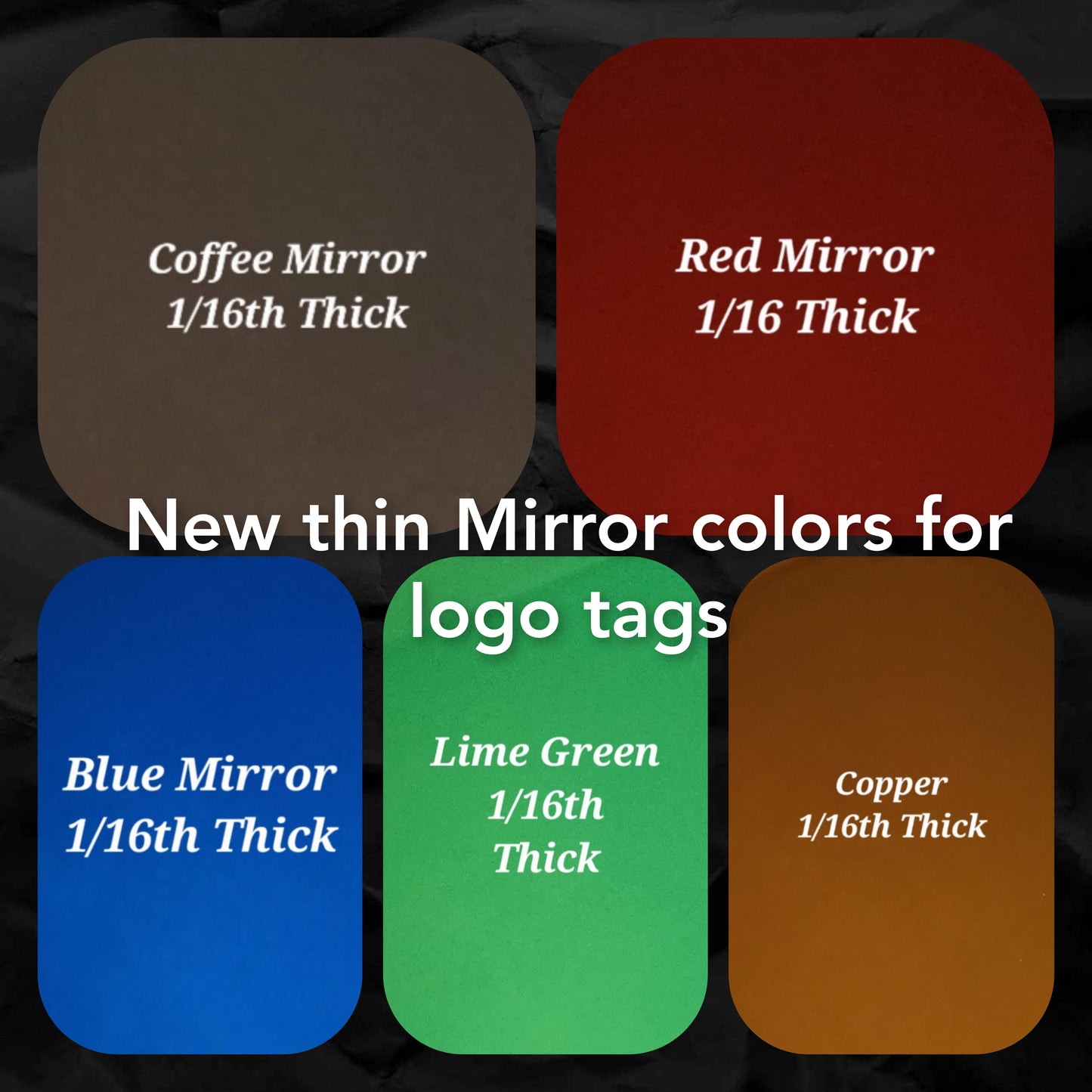 Tumbler Shape Logo Tags