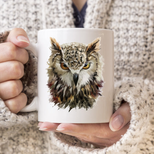 Owl - 11oz or 15oz Ceramic Coffee Mug