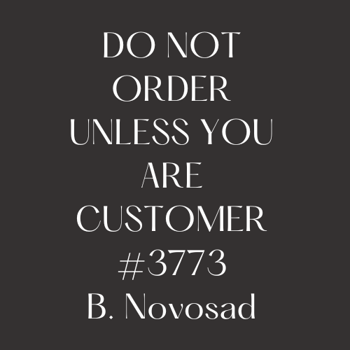 Custom Order 3773 B. Novosad