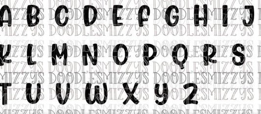Acrylic Alphabet #1  FULL SET ALL 26 LETTERS