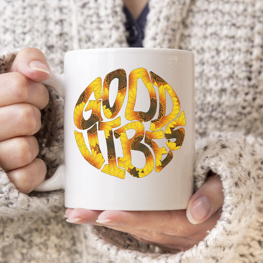 Good Vibes - 11oz or 15oz Ceramic Coffee Mug